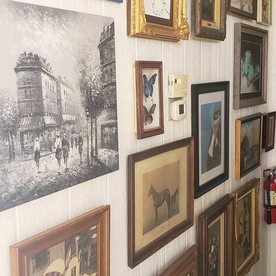 Original paintings in frames